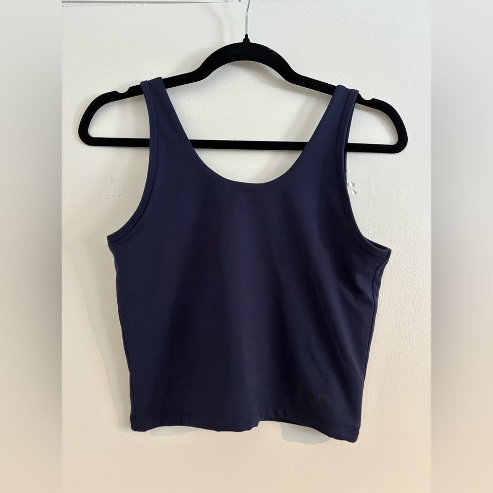 Under Armour workout tank top | Medium | Navy | Buttery Soft | NWT - Picture 3 of 7